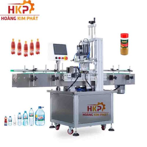 Máy siết nắp mâm xoay tự động