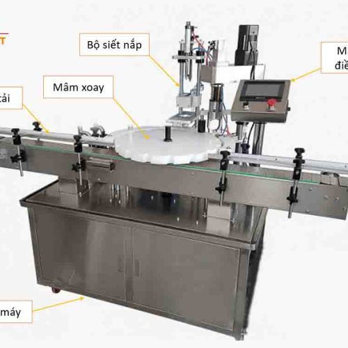 Máy siết nắp mâm xoay tự động 6668