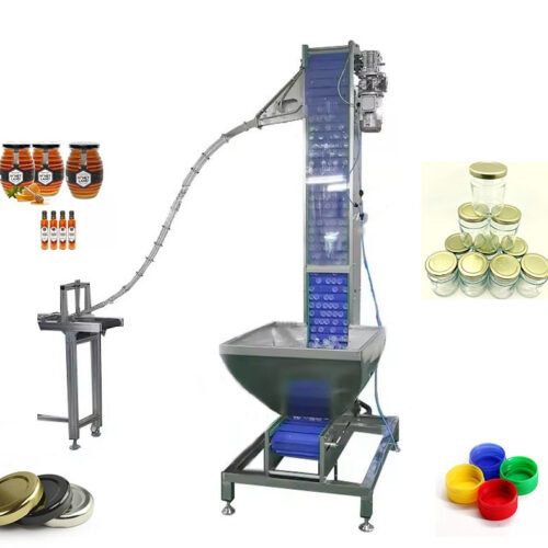 Băng tải cấp nắp