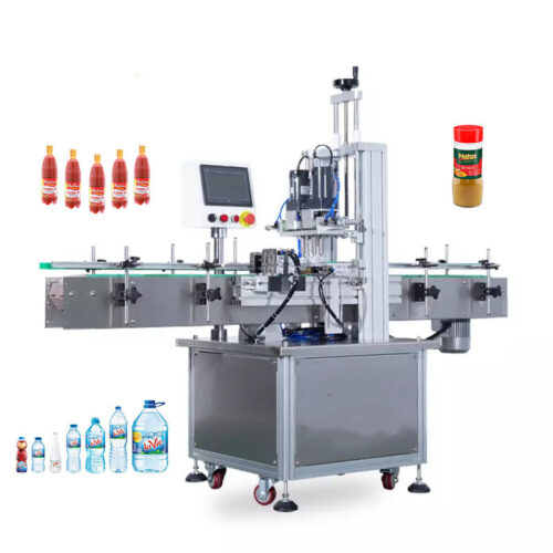 Máy siết nắp mâm xoay tự động.