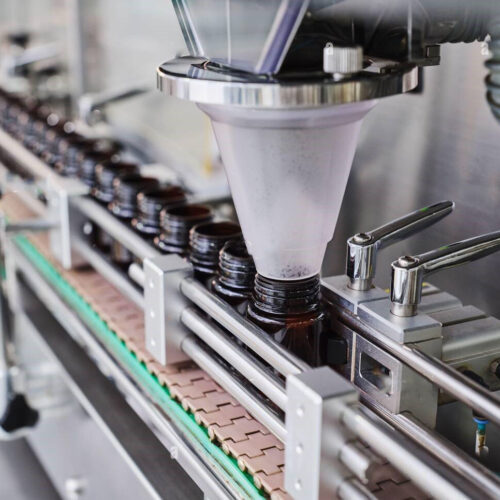 Hình ảnh máy chiết rót dạng bột.