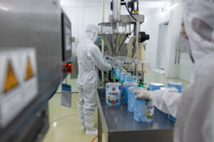 Hình ảnh máy chiết rót dạng bột.