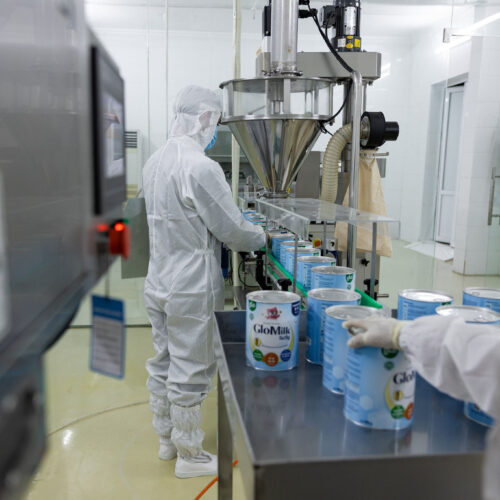 Hình ảnh máy chiết rót dạng bột.