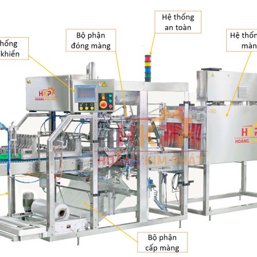 Máy co màng đóng lốc chai Máy co màng đóng lốc chai